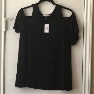 Dress barn shoulder cut out blouse